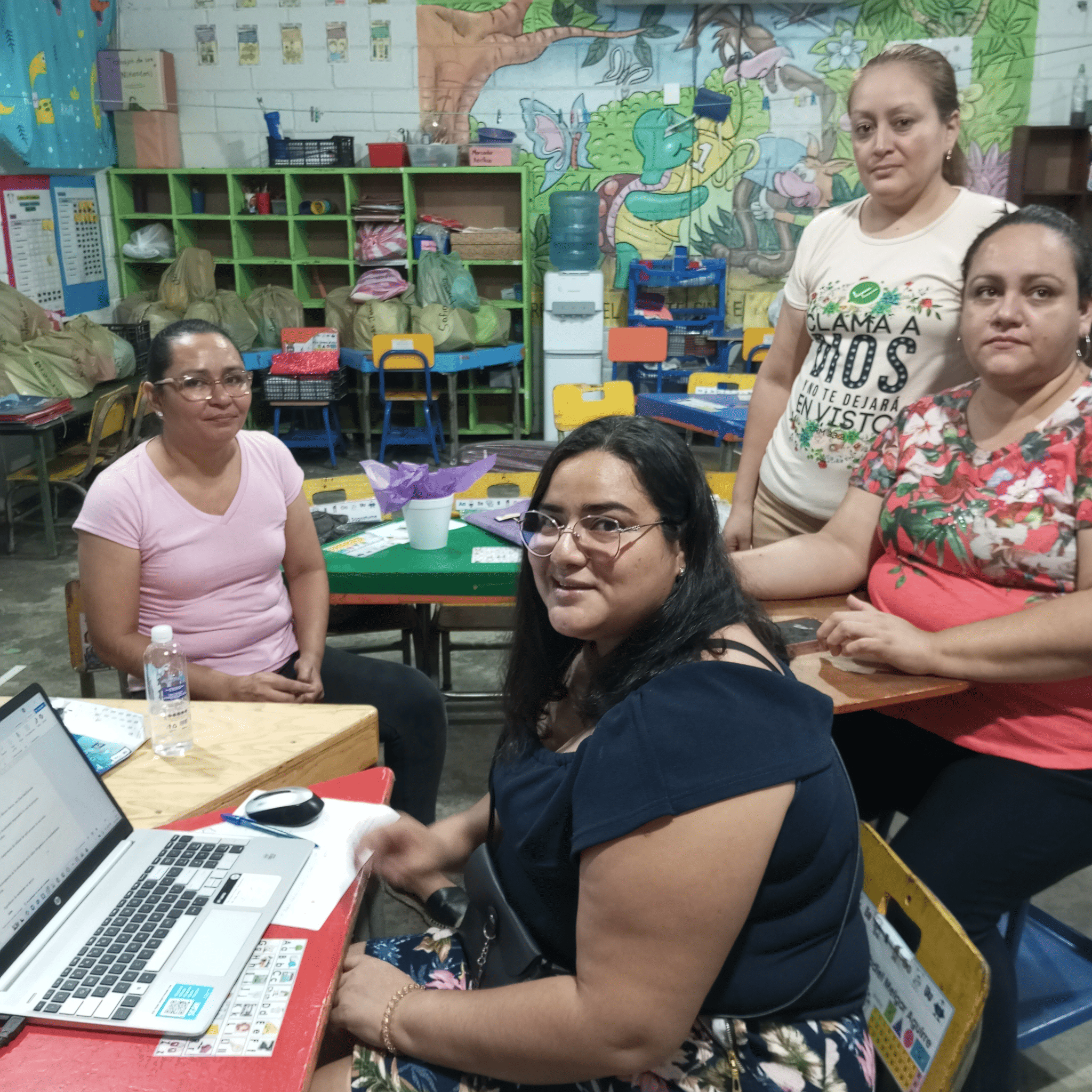 Teachers collaborating